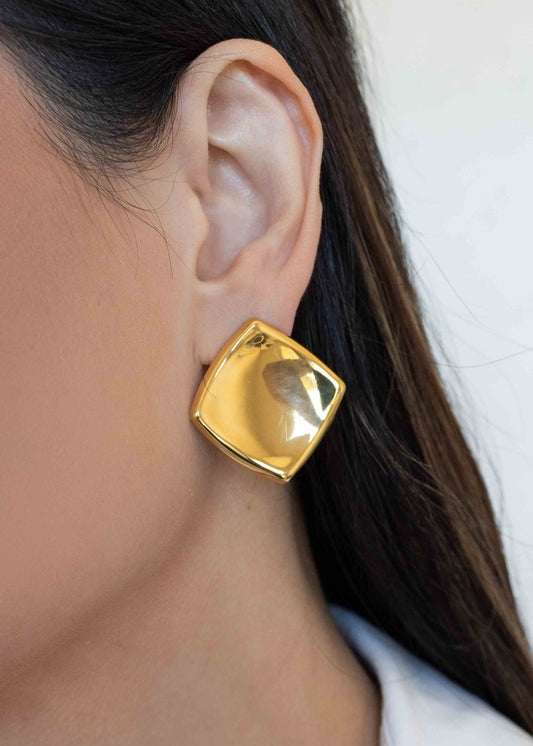 Brinco Dourado Losângulo