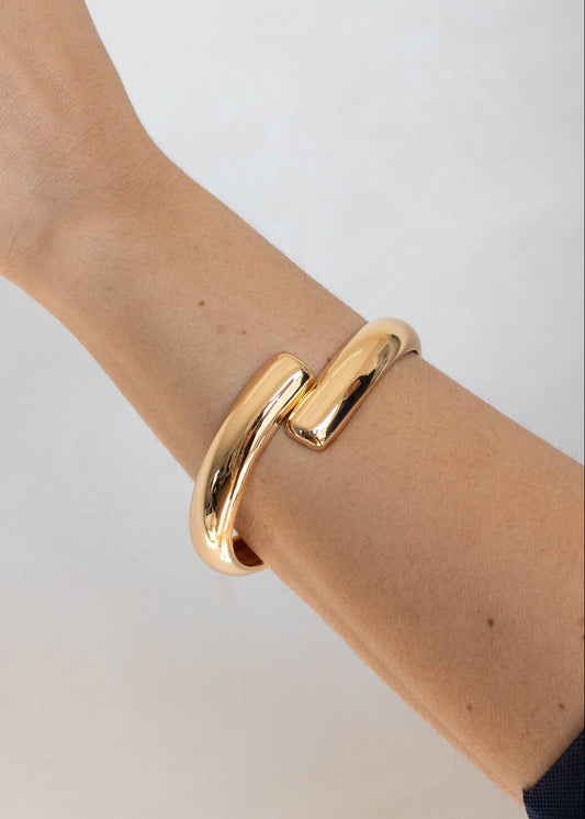 Bracelete Dourado Liso