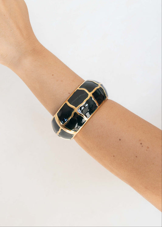 Bracelete Geométrico Resinado