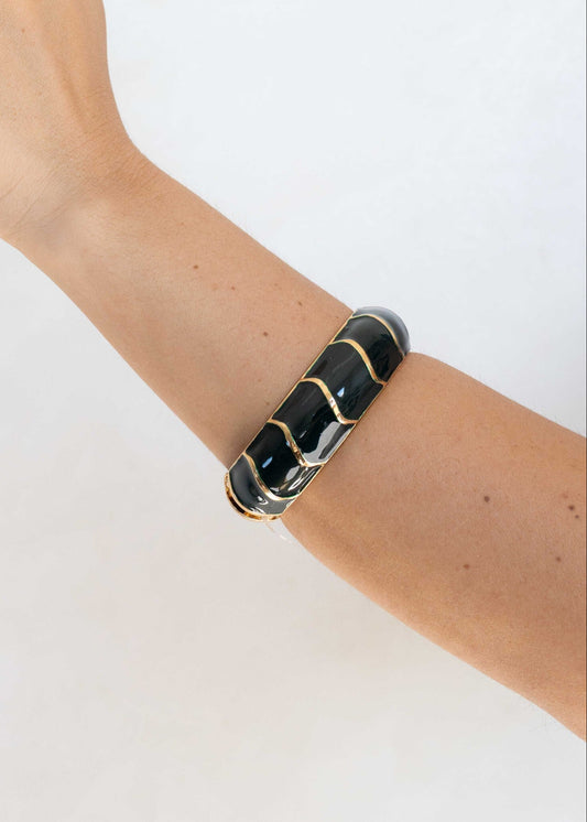 Bracelete Resina Ondulada