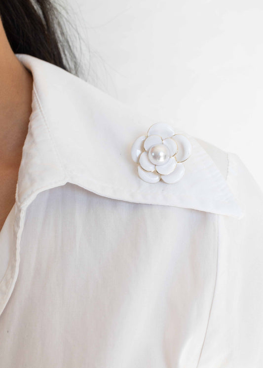 Broche Flor Pérola