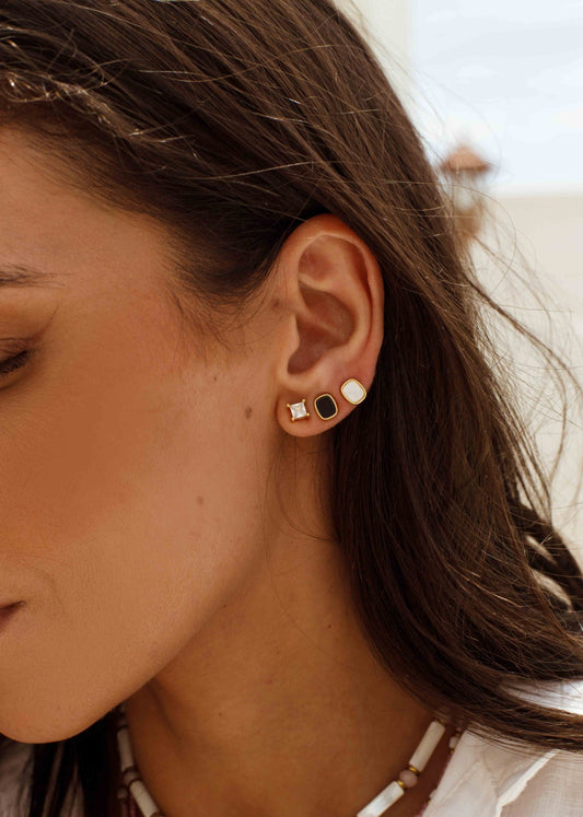 Trio de Brincos Dourados Clássicos