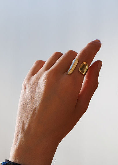 Brinco Dourado Argola Orgânica