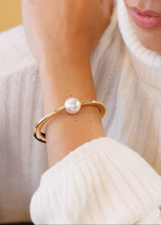Bracelete Dourado Pérola