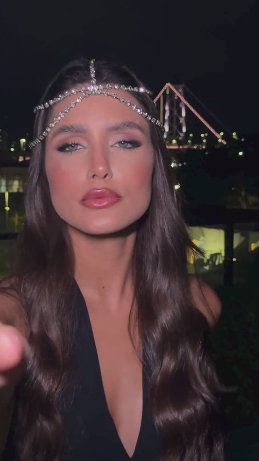Headpiece de Brilho Estruturado