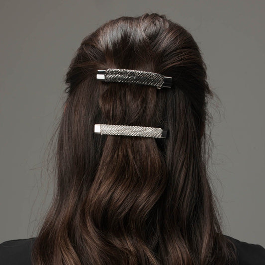 Presilha de Cabelo Brilhos Prateado